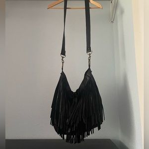 McFadin/Two Bar West Black Leather Bag